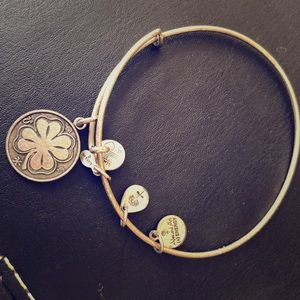Alex and Ani Energy Clover Silver Bracelet